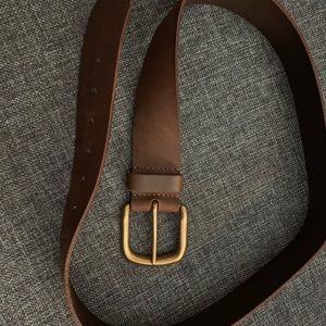 Leather belt